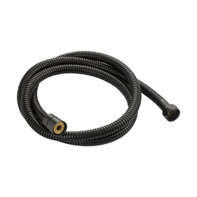 Шланг душевой GFmark 1/2 1,5 м. ЧЁРНЫЙ металлический, рифлёный 3776
