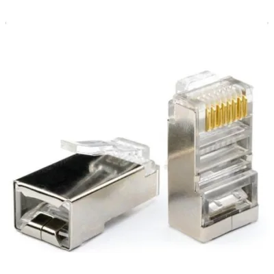 Экранированный коннектор rj-45 (8p8c) Ripo cat.6, (класс d), универсальные ножи 003-400032