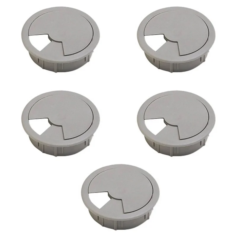 Заглушка кабель-канала Mebax D 60 мм, серый, 5 шт 00-00003385