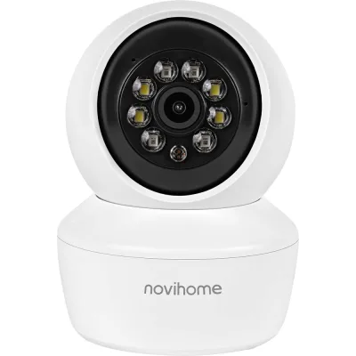 Камера видеонаблюдения Novihome Wi-Fi ATRIA v., 3 Мп 12 к/с, объектив фиксированный 3.6 мм, внутренняя, DC 5В, микрофон, динамик, слот для MicroSD, Wi-Fi 1516