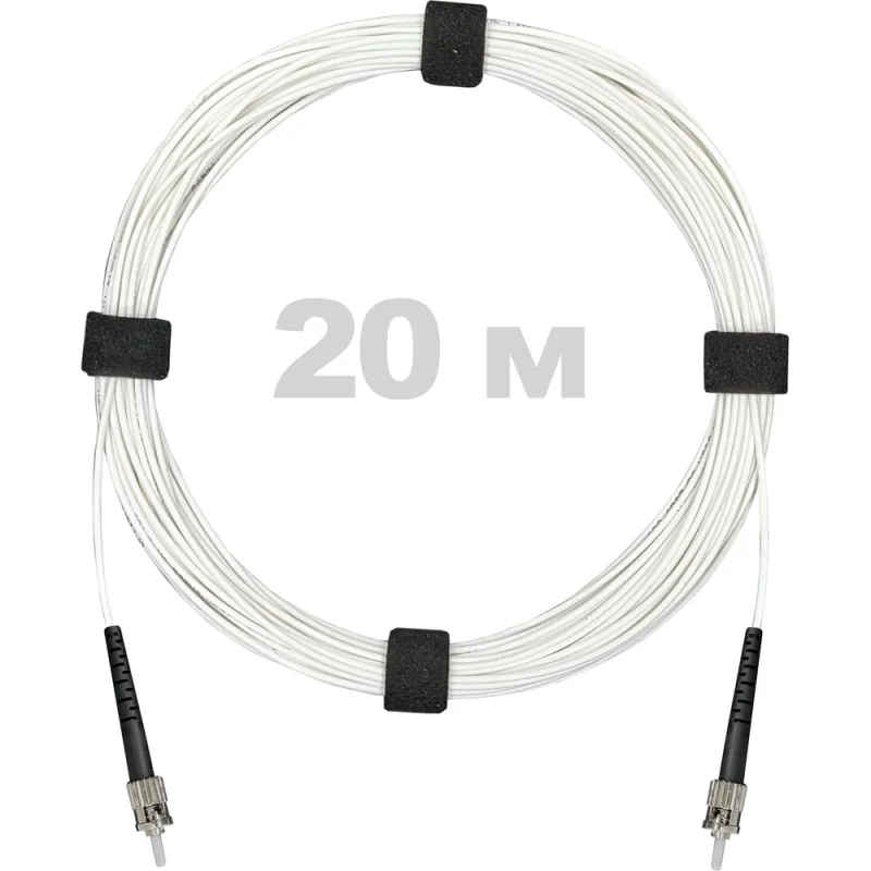 Патч-корд оптический Enginova ST/PC-ST/PC SM (G657.A1) 2mm SX LSZH 20 м ENG-PC2.0-SX-2ST-657A1-20M