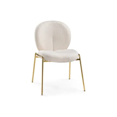 Стул на металлокаркасе Woodville Kalipso 1 white / gold 15782