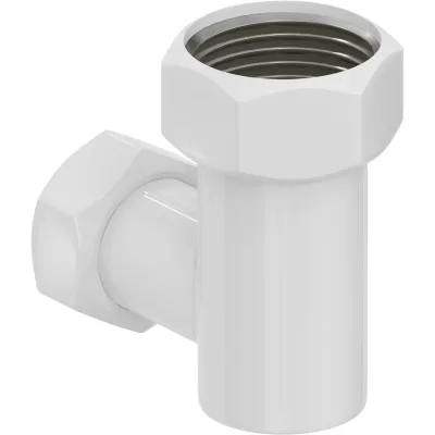 Уголок переходной Сунержа G 1 НГ х G 3/4 НГ Белый 122001-1034