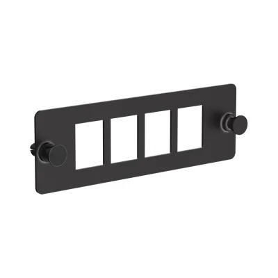 Планка ITK для 4-х Keystone UTP черная CP05-4U