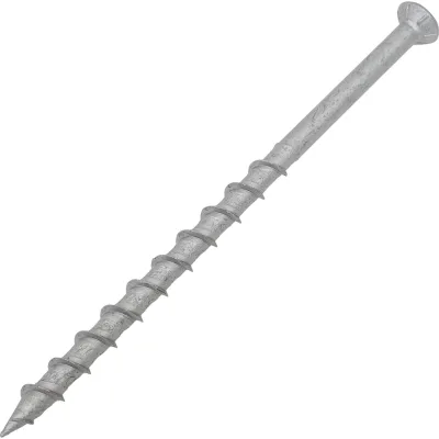 Шуруп для пенобетона Rusconnect GS 08140 8x140 мм, потайная головка, TORX, белый цинк, 50 шт. 610814