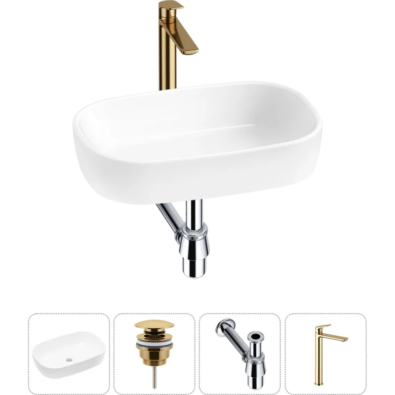 Накладная раковина для ванной Lavinia Boho комнаты Bathroom Sink в наборе 4 в 1 20217417R