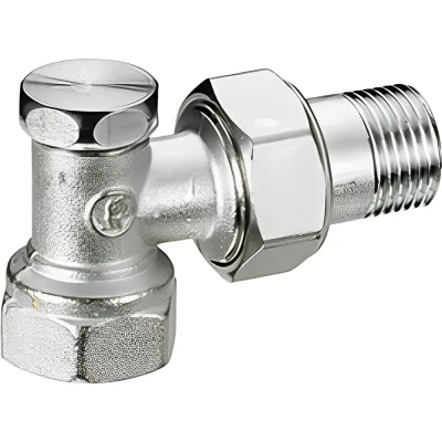 Клапан угловой Giacomini R16D2, 1/2, 1/2, ВН, хромированный R16DX003 007-0660
