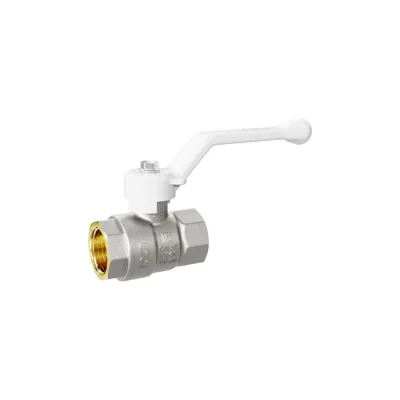 Кран шаровой латунный LD Pride 47.32.В-В.Р Ду 32 Ру 25 рычаг (white) с биркой LD 47.112.2.32.M02 W