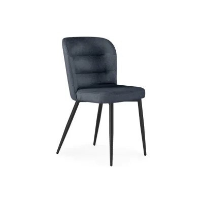 Стул на металлокаркасе Woodville Kilian dark gray/black 15846