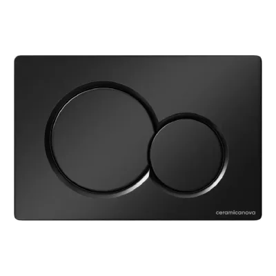 Кнопка смыва Ceramicanova Balance, клавиши Sphere, цвет черный матовый CN12-003MB