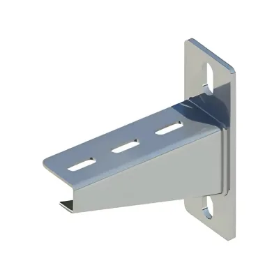 Кронштейн настенный с опорой ООО "СТАЛЬНЫЕ СИСТЕМЫ" KNO-300 (1,5мм) L=300мм под 40x30мм гор. цинк SK32KG30-26