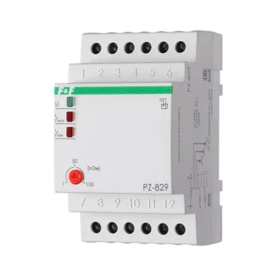 Реле уровня жидкости Евроавтоматика F&F PZ-829 (без датчиков) двухуровневое, 3 модуля, монтаж на DIN-рейке EA08.001.007