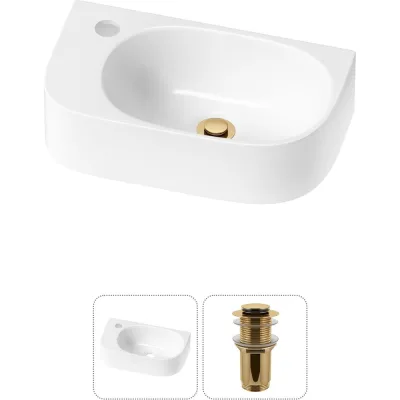 Комплект Wellsee 2 в 1 Lavinia Boho Bathroom Sink накладная/подвесная раковина 40x22 см 20216331R