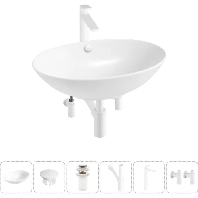 Набор Wellsee 6 в 1 Bliss накладная раковина 63x42 см 20217163R