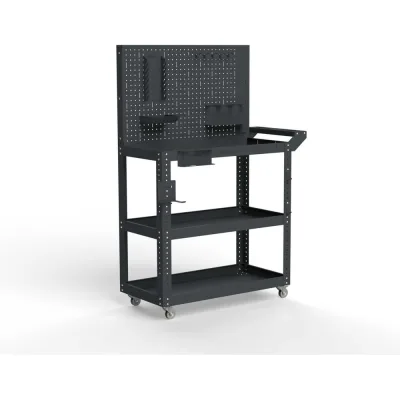 Тележка инструментальная ООО Металекс Metalex Тип 4 700x350x800 мм, 3 полки, серый 118285