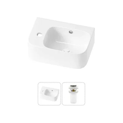 Комплект Wellsee 2 в 1 Lavinia Boho Bathroom Sink накладная/подвесная раковина 37x25 см 20216528R