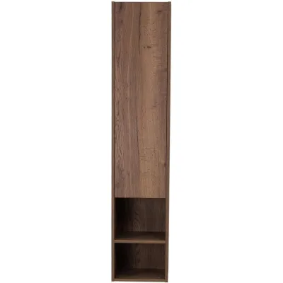 Шкаф подвесной BelBagno с распашной дверцей и открытой полкой Rovere Tabacco, левый KRAFT-1600-1A-SC-RT-L