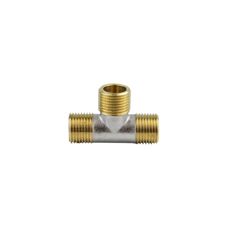 Тройник Aquasfera латунь никелированная Ду25 НР/НР/НР 9010-03 027-8904