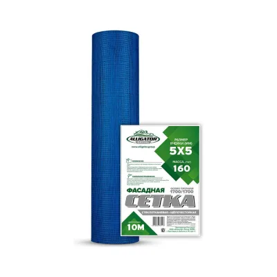 Сетка фасадная стеклотканевая армирующая для штукатурки GAVIAL 160 г/м² 10 м 750
