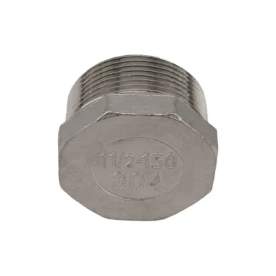 Заглушка NEWKEY Н/Р 6-ти гранная нержавеющая сталь AISI304 DN40 (1_1/2), (CF8), PN16 NK-DT40/4