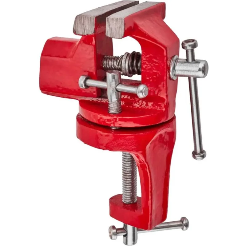 Тиски слесарные поворотные Rockforce мини (ширина губ - 60мм) RF-32960R(65942)