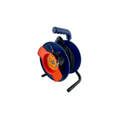 Силовой удлинитель на катушке Glanzen ПВС 2х1,5 арт. EC-20-010 00-00006536