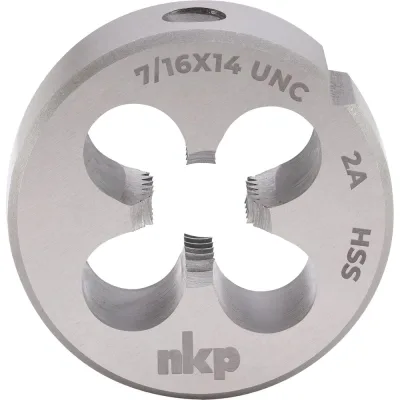 Плашка NKP UNC 7/16 -14 DINEN22568 HSS 2A 30x11мм 245716N