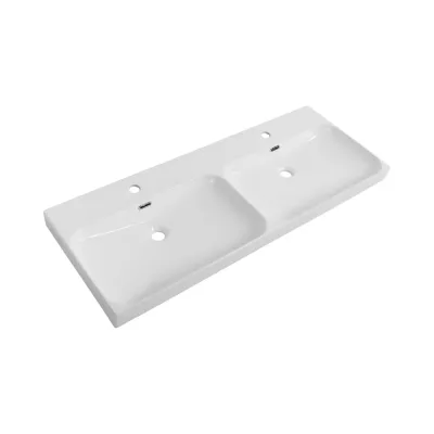 Керамическая раковина BelBagno с двумя чашами BB-8078-120-2