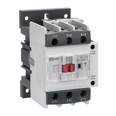 Контактор модульный Dekraft КМ-103 220 В 40 А тип AC 1НО+1НЗ (22128DEK)