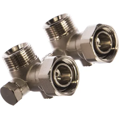 Узел нижнего подключения для однотрубной системы STOUT угловой 3/4 SVH 0003 000020 RG008Q0F4QC2QK