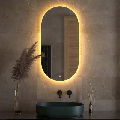 Зеркало DEFESTO с LED-подсветкой 26W 50x100 cm Сенсорный выключатель, Теплый белый свет OPTI DF 2914S