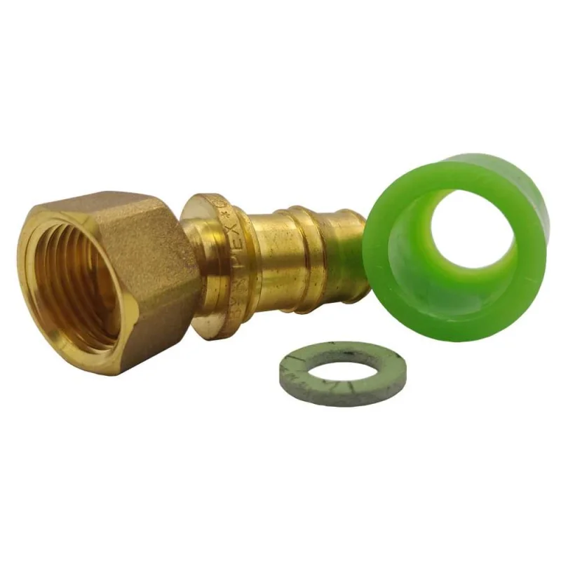 Прямой соединитель BYR PEX Оптима, с накидной гайкой 1/2' x 20 (2.0) + гильза 20 (2.0) 5202-0