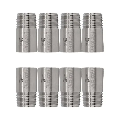 Ниппель приварной NEWKEY нержавеющий, AISI304 DN10 (3/8), (CF8), PN16 набор 8 шт NAB8-NK-NE10/4