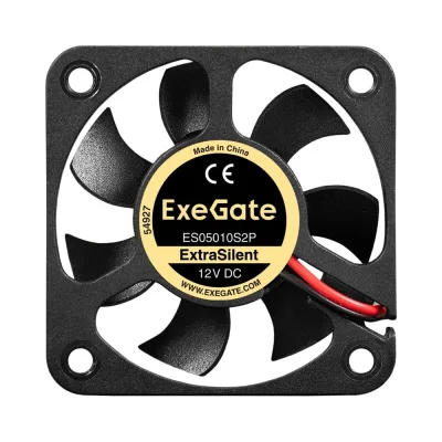 Вентилятор ExeGate 12В DC ExtraSilent ES05010S2P 50x50x10 мм, Sleeve bearing подшипник скольжения, 2pin, 4000RPM, 22dBA 299850