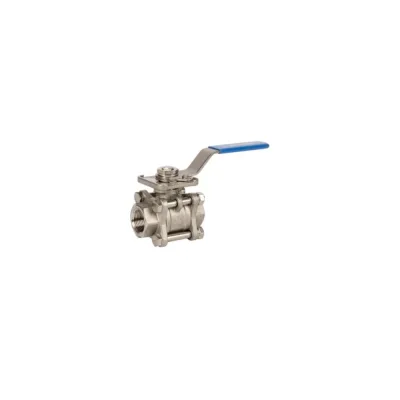 Кран шаровой DN.ru 316-316-PTFE-FP-T-ISO-H 1 1/2 Ду40 Ру40 резьбовой с ISO фланцем и рукояткой D160-80248
