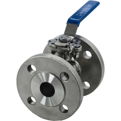 Кран шаровый фланцевый под привод нержавеющий NEWKEY (2PC), AISI304 DN32 (1_1/4"), (CF8), PN16 NK-BFtp(2PC)32/4