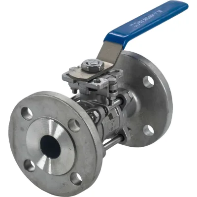 Кран шаровый фланцевый под привод нержавеющий NEWKEY (3PC), AISI304 DN25 (1"), (CF8), PN16 NK-BFp25/4