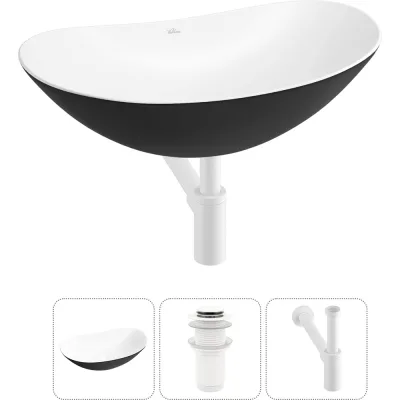 Акционный набор Wellsee 3 в Carefree Dove накладная раковина 53x33 см 20212314R