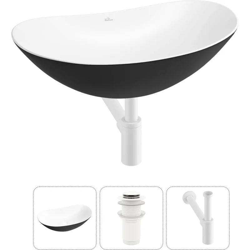Акционный набор Wellsee 3 в Carefree Dove накладная раковина 53x33 см 20212314R