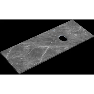 Столешница для ванной комнаты Sancos, 1200×460 мм, цвет black sky, правая TT120A1XR