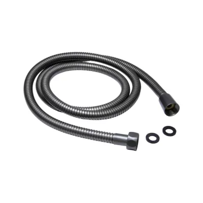 Шланг душевой MIXLINE 200 см имп/кон, EPDM, нержавеющая сталь, графит MIX-2-200 коробка 557327