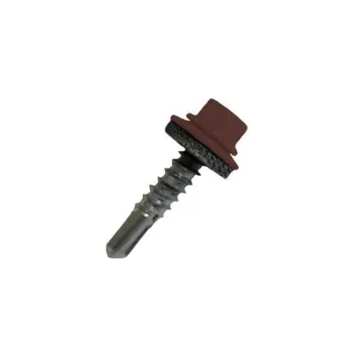 Саморез кровельный СаМат Плюс 4,8х29 RAL 3009 (окс. красный) (30 шт) KRP-5805