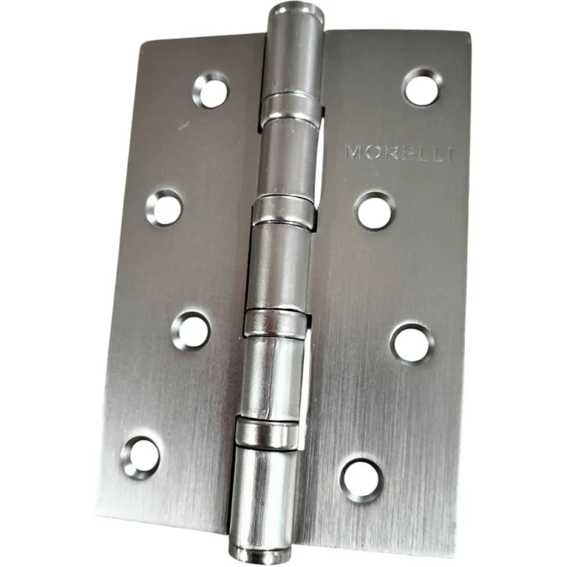 Петля MSN MORELLI 100x70x2.5-4BB MSN, стальная с подшипником- универсальная 1шт., цвет - матовый сатинированный никель 9019561