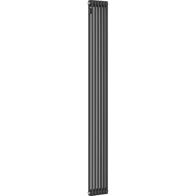 Стальной трубчатый радиатор Kohr Heim 2180/06 секций с боковым подключением 3/4 черный SRC01-2180/06DB
