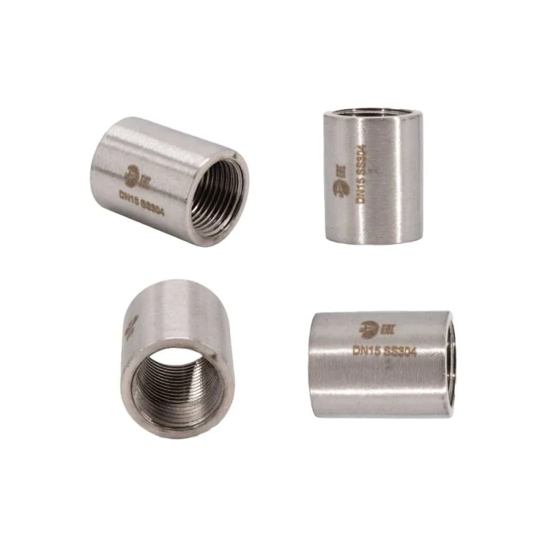 Муфта стальная нержавеющая NEWKEY AISI304 DN15 (1/2), (CF8), PN16 набор 4 шт NAB4-NK-MM15/4