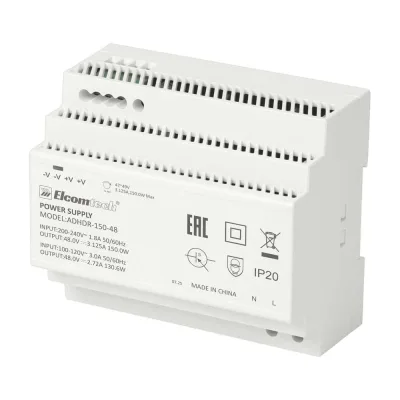ΠΠ»ΠΎΠΊ ΠΏΠΈΡΠ°Π½ΠΈΡ ELCOMTECH A HDR-150-48 AC/DC Π½Π° DIN ΡΠ΅ΠΉΠΊΡ 153W 48V 3.2A 6Ρ
ΠΌΠΎΠ΄ΡΠ»Ρ Π£Π’-00039964