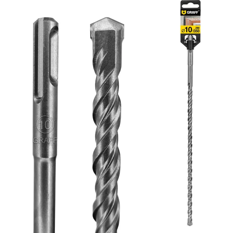 Сверло по бетону GRAFF 10х290х350 SDS-plus 6210350