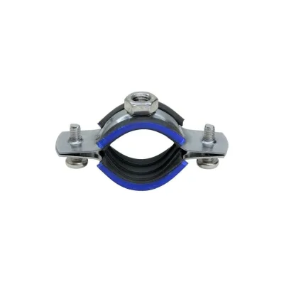 Хомут трубный Stalmax LCP-N AISI 430 2 (59-66 мм) М8 с виброгасителем и гайкой (арт. 10660) нержавеющая сталь AISI 430 (уп. 100 шт) 10660-023