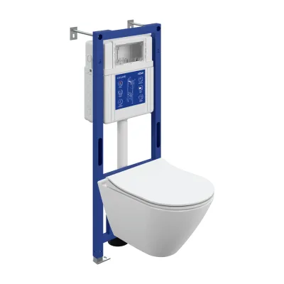 Комплект Cersanit CITY SMART DPL EO slim инсталляция AQUA 40 SMART M LP 69323