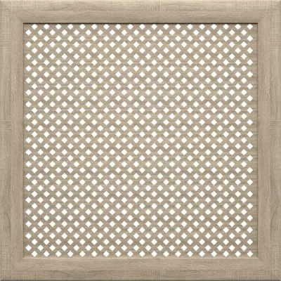 Экран на батарею отопления STELLA МДФ 60x60 см., Глория дуб винтаж ЦБ-00002225